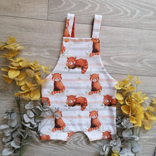 Load image into Gallery viewer, The Edith Dungarees - short - Sunshine and Raebows