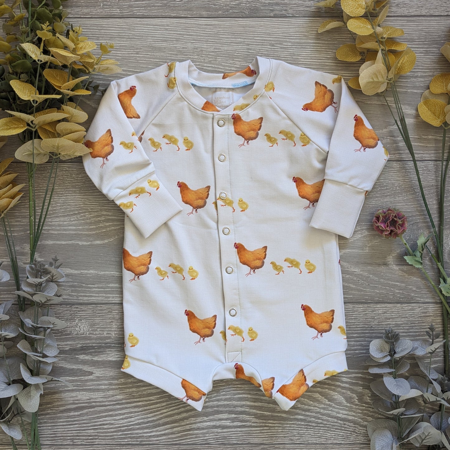 The all season Raglan romper - Sunshine and Raebows