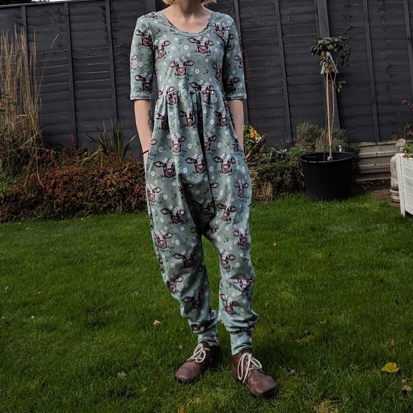 In stock - exclusive sage cow jersey - Sunshine and Raebows