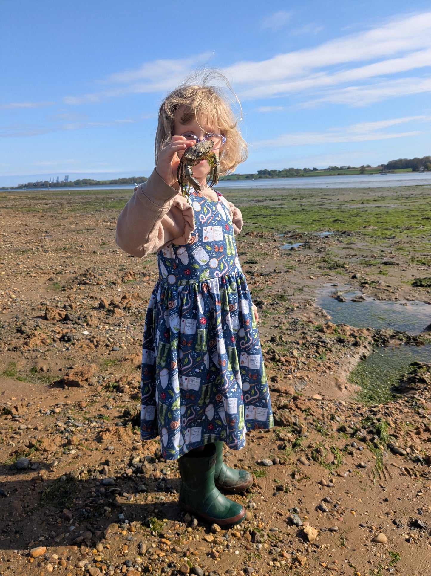 Garden moments pinafore dress