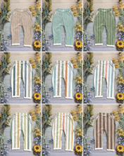 Load image into Gallery viewer, A load of stripes Vintage trousers with elastic in band - Sunshine and Raebows