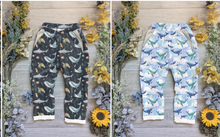 Load image into Gallery viewer, Under the sea prints Vintage trousers with elastic in band