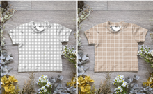Load image into Gallery viewer, Checks and ginghams Declan tee - Sunshine and Raebows