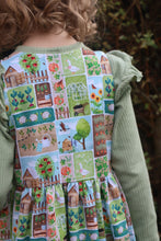 Load image into Gallery viewer, A day at the allotment pinafore dress - Sunshine and Raebows