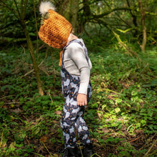 Load image into Gallery viewer, Clowns and skeletons Edith Dungarees - long - Sunshine and Raebows