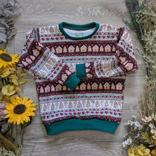 Load image into Gallery viewer, Christmas stripes french Terry 1-2 items