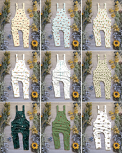 Load image into Gallery viewer, Detailed co-ords Edith Dungarees - long