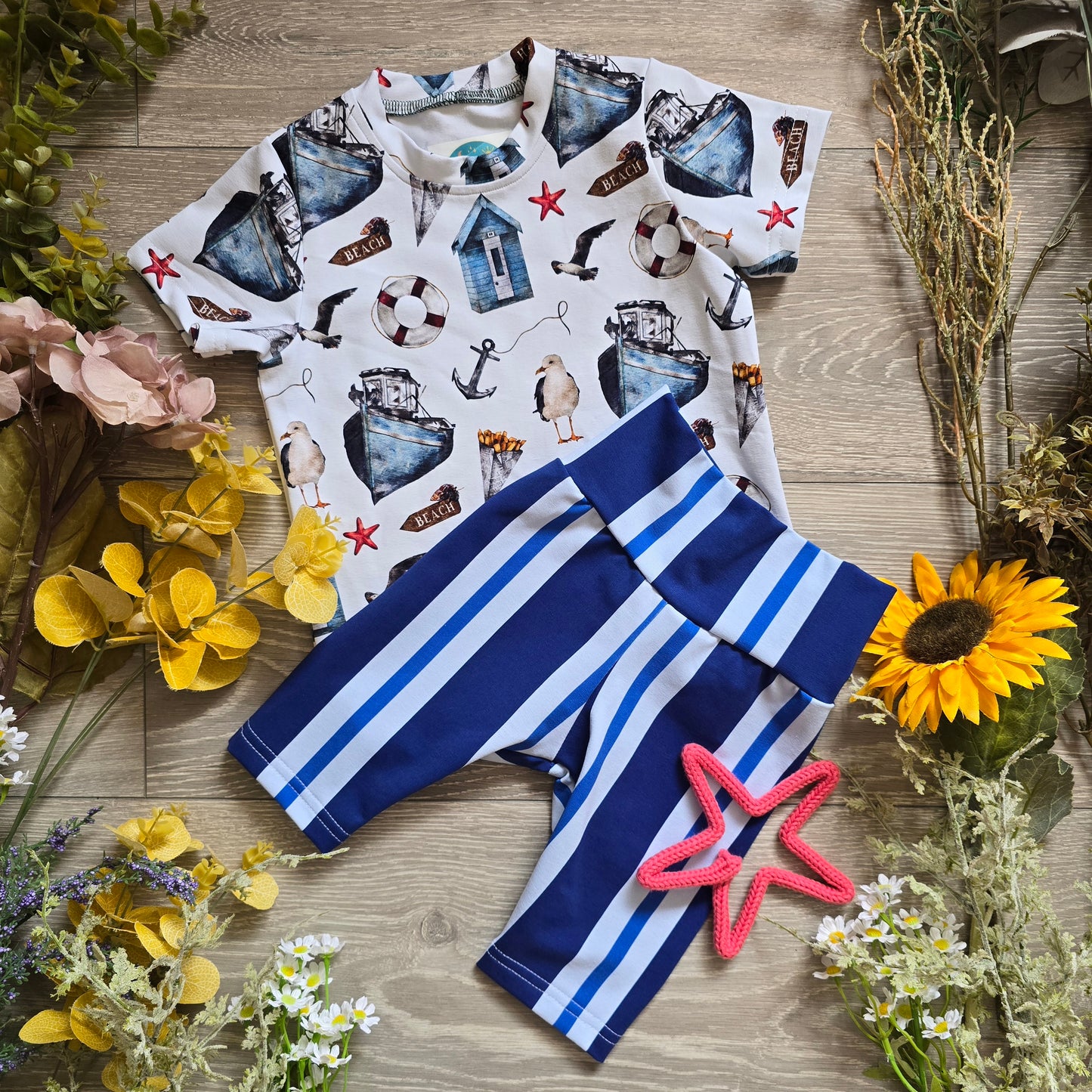 In stock - beach seagulls exclusive jersey - Sunshine and Raebows