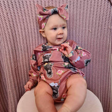 Load image into Gallery viewer, The GG sweater Romper - Sunshine and Raebows