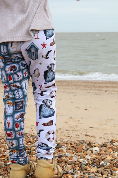 Ginger tartan Ellie leggings (elasticated) - Sunshine and Raebows