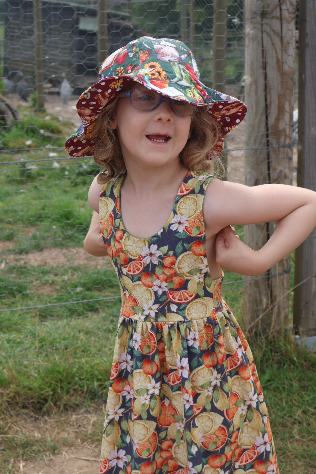 The bug picnic cross back dress