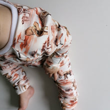 Load image into Gallery viewer, The all season Raglan romper - Sunshine and Raebows
