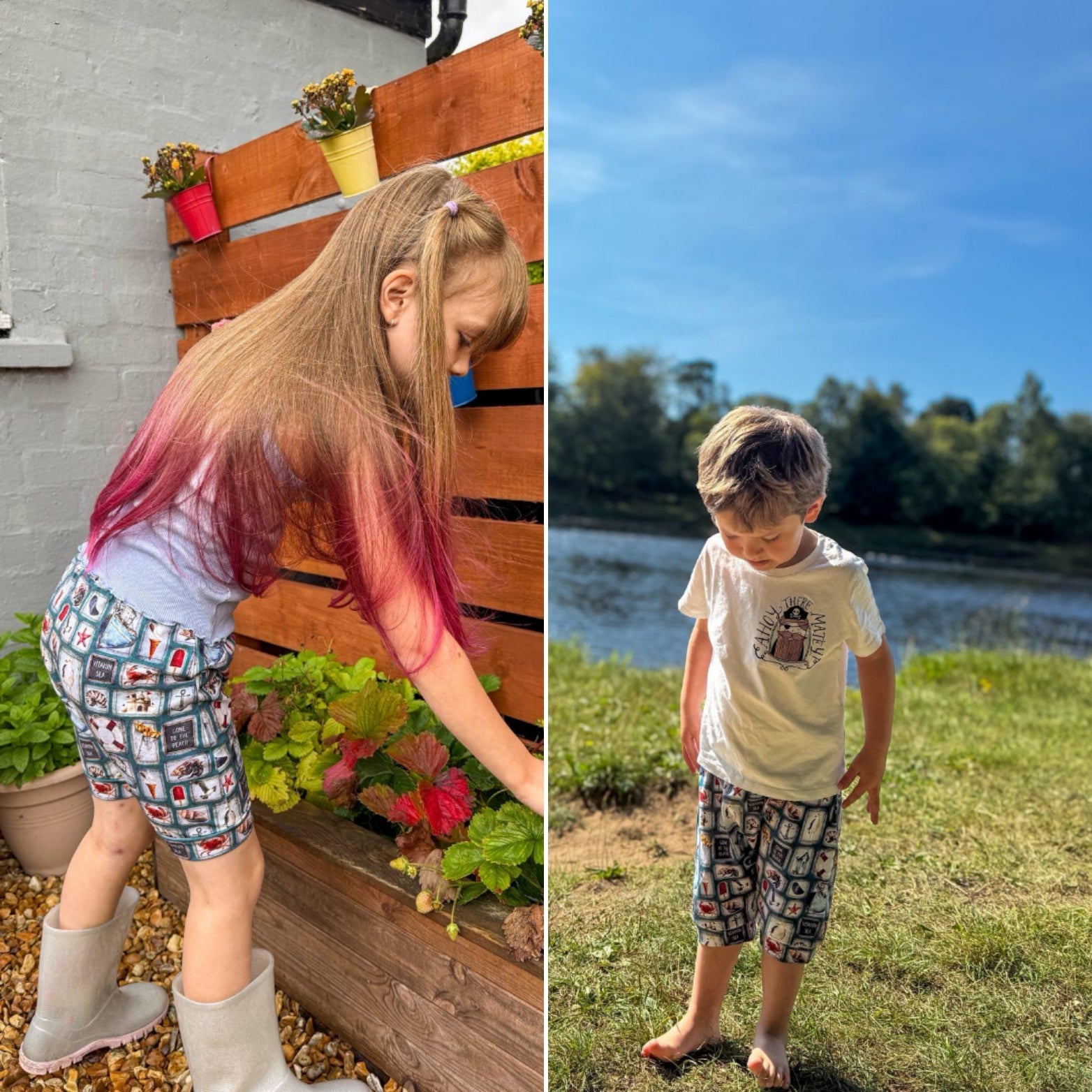 Brown gingham Willow pants/shorts (gusset and gussetless) - Sunshine and Raebows