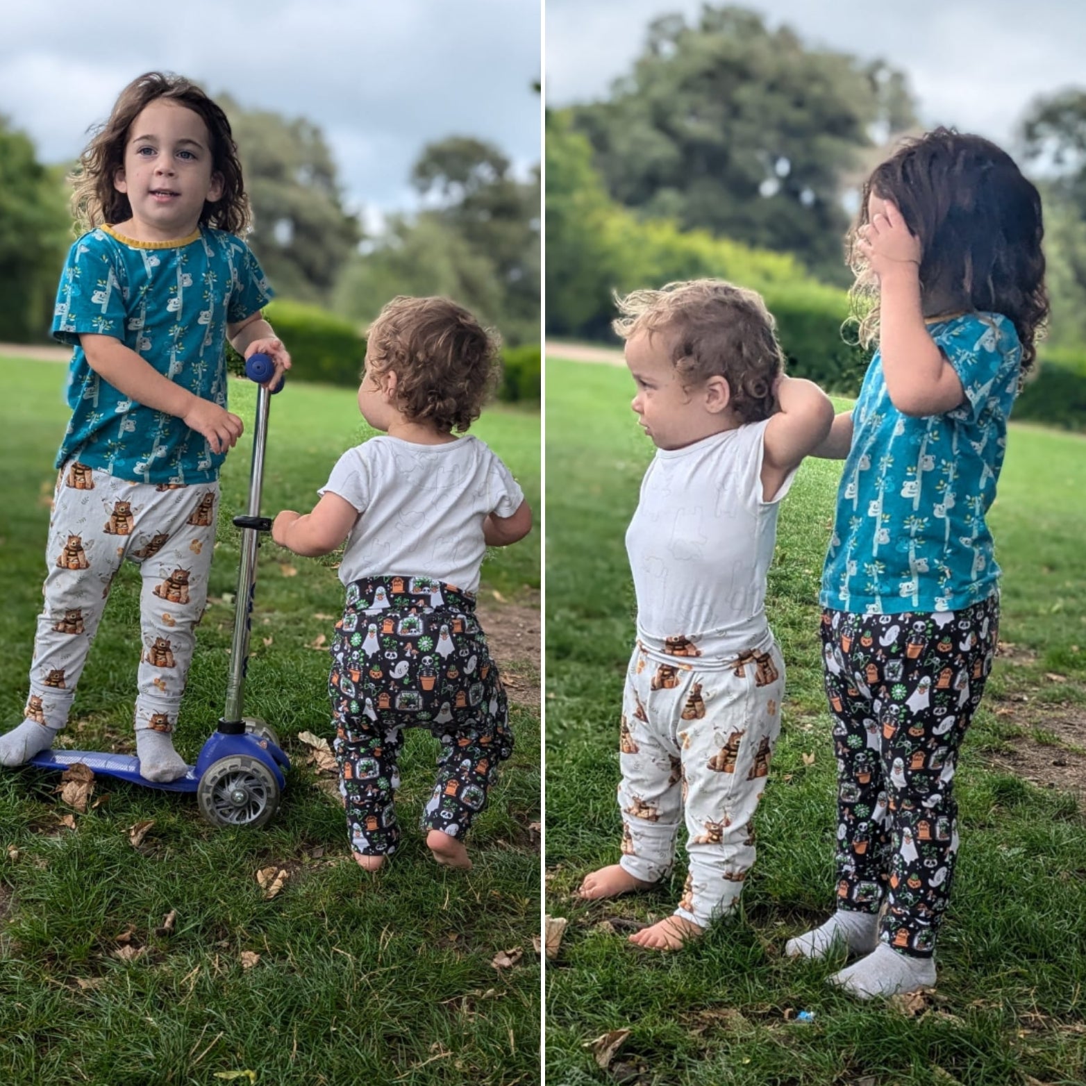 Brown gingham Willow pants/shorts (gusset and gussetless) - Sunshine and Raebows