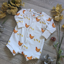 Load image into Gallery viewer, The all season Raglan romper - Sunshine and Raebows
