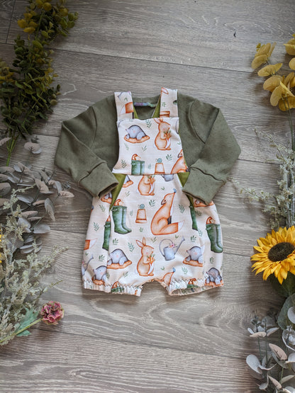 Treasure pocket romper - Sunshine and Raebows