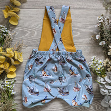 Load image into Gallery viewer, Treasure pocket romper - Sunshine and Raebows

