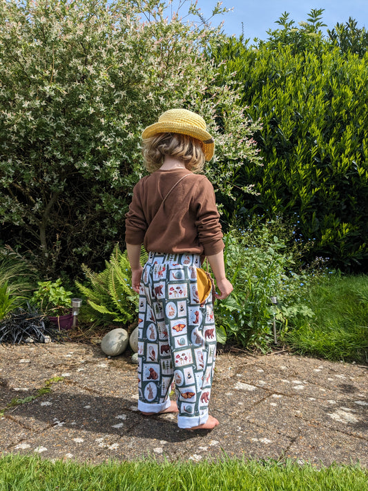 Vintage trousers with elastic in band - Sunshine and Raebows