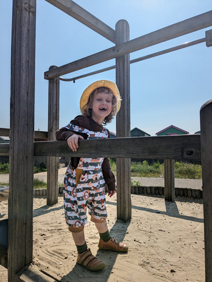 Treasure pocket romper - Sunshine and Raebows