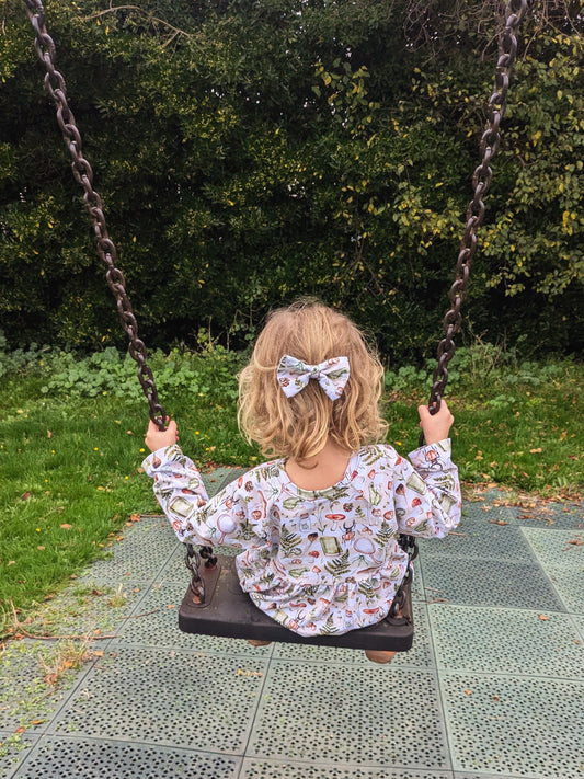 Hair bows on crocodile clips