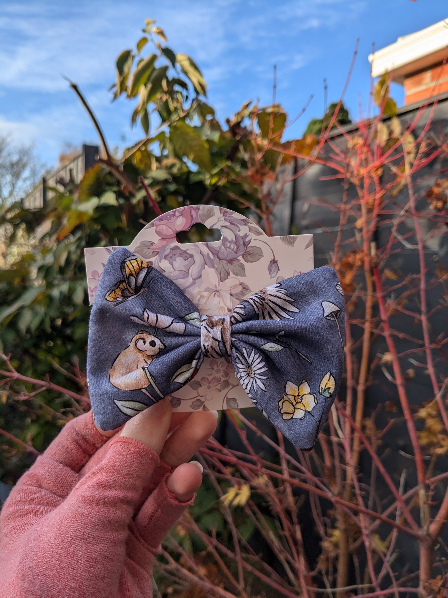 Hair bows on crocodile clips