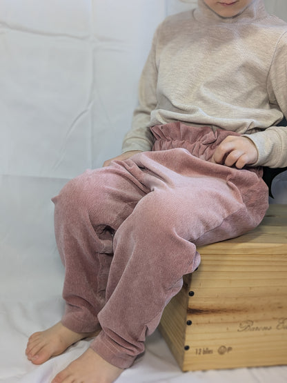 Corduroy (needlecord) Paper bag trousers - Sunshine and Raebows