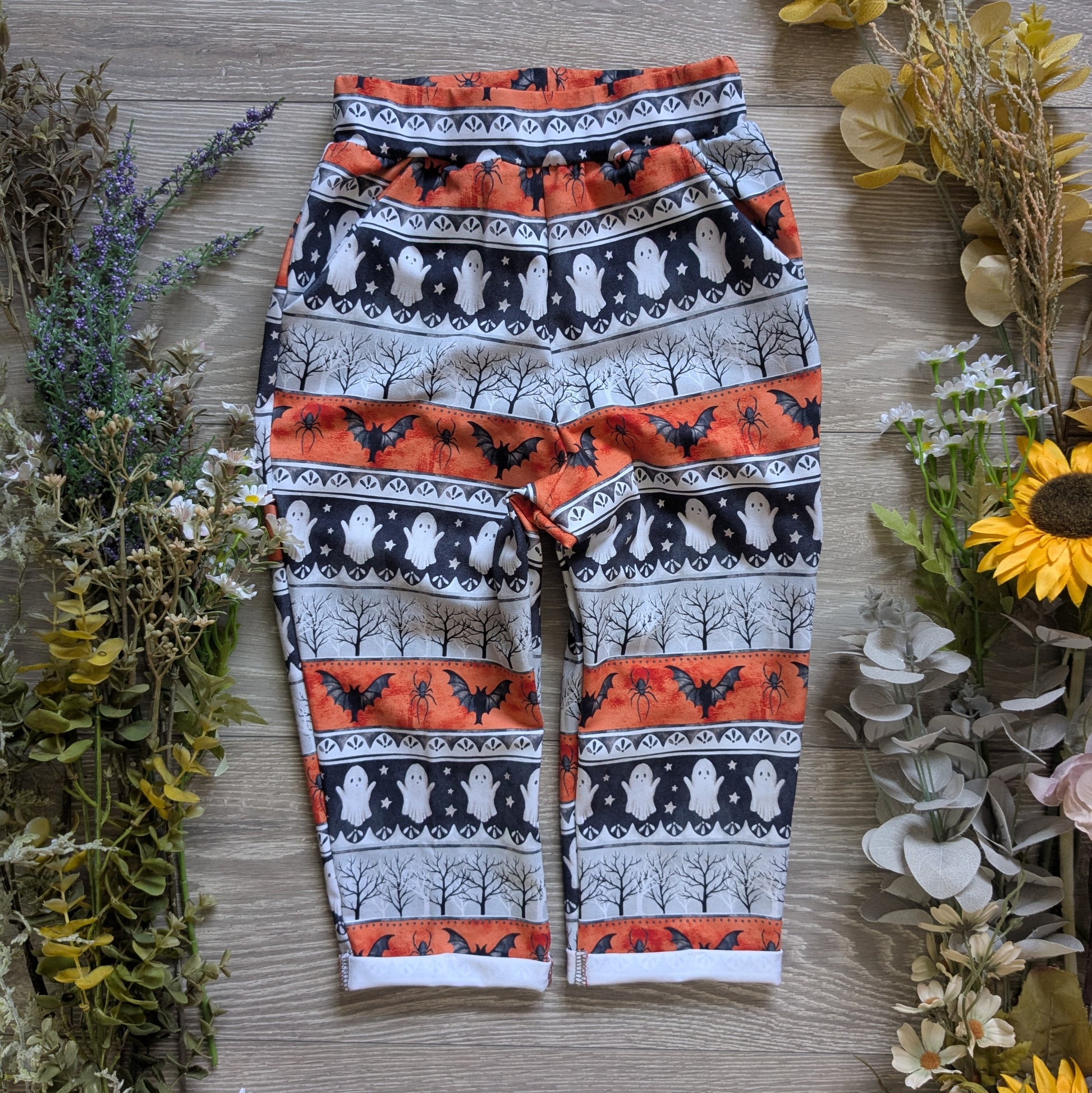 Yellow shells Vintage trousers with elastic in band - Sunshine and Raebows