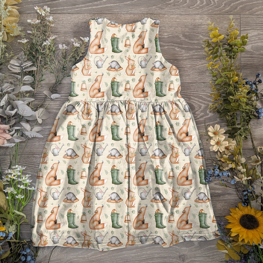 Friends that dig pinafore dress