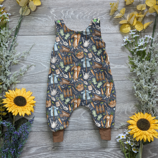 A rabbits adventure charlie romper - Sunshine and Raebows