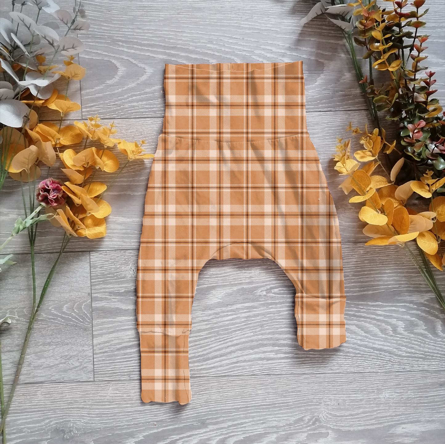 Ginger tartan Willow pants/shorts (gusset and gussetless) - Sunshine and Raebows