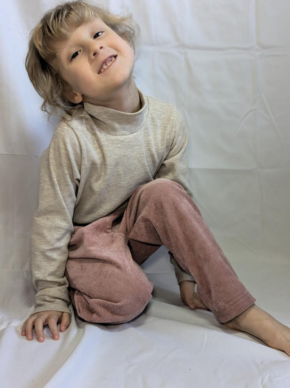 Corduroy (needlecord) Paper bag trousers - Sunshine and Raebows