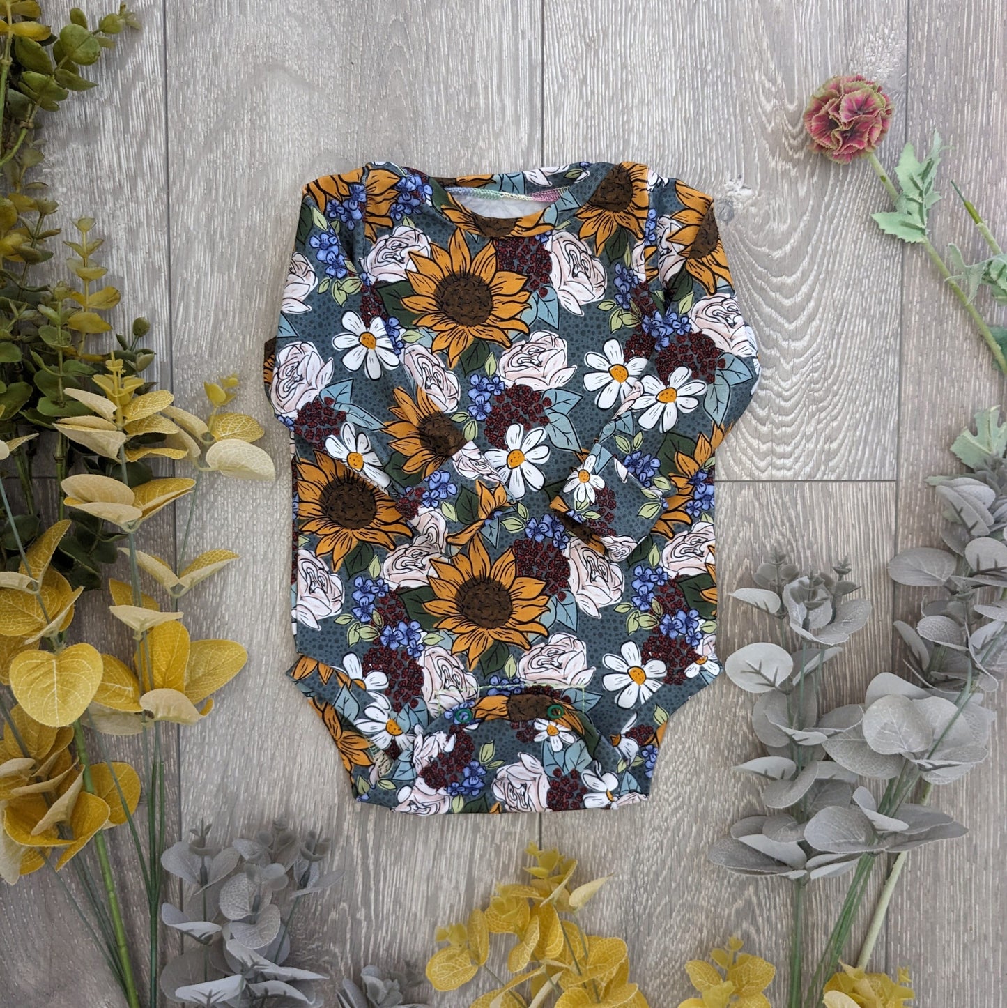 The grow baby vest - Sunshine and Raebows