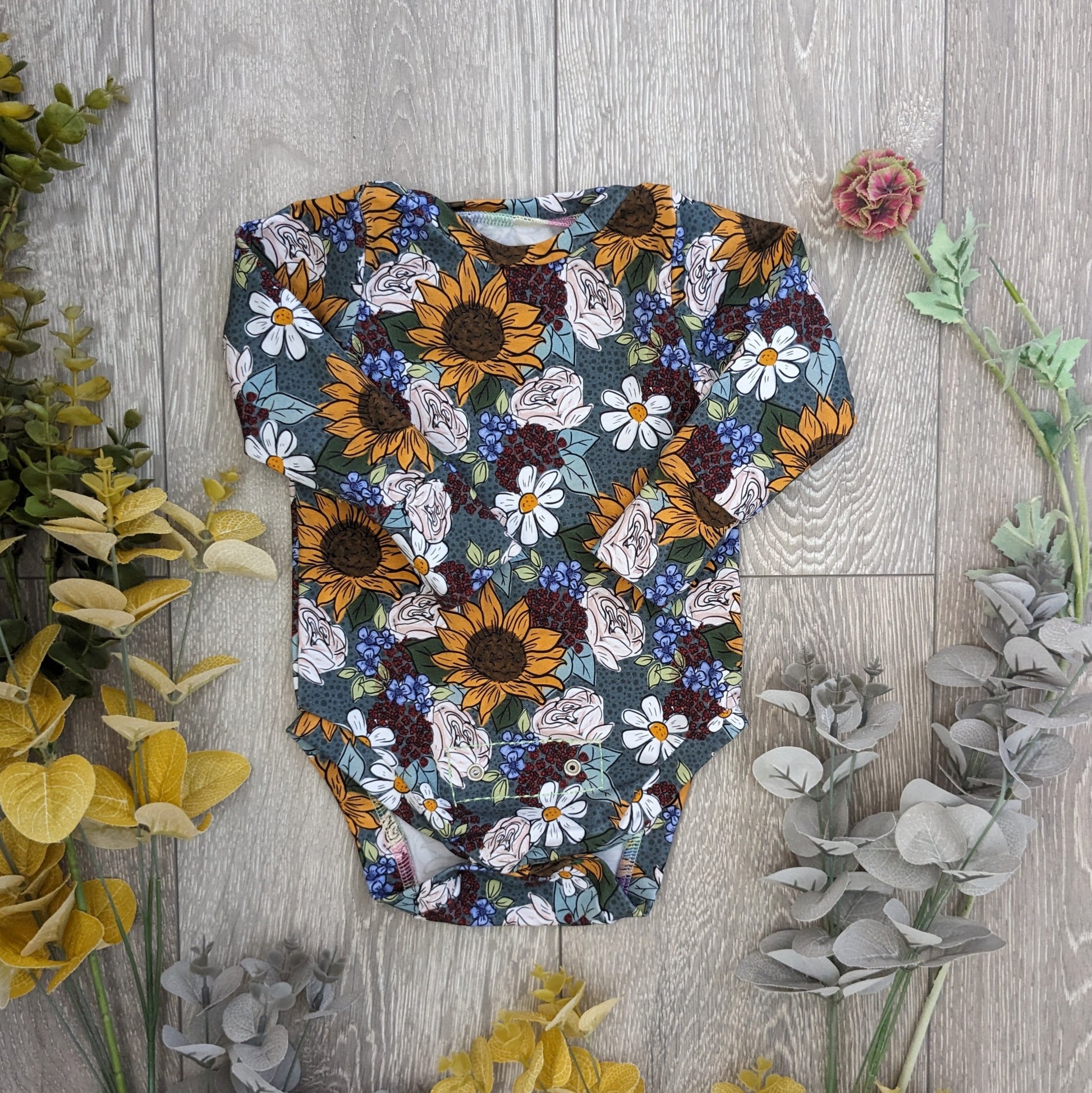 The grow baby vest - Sunshine and Raebows