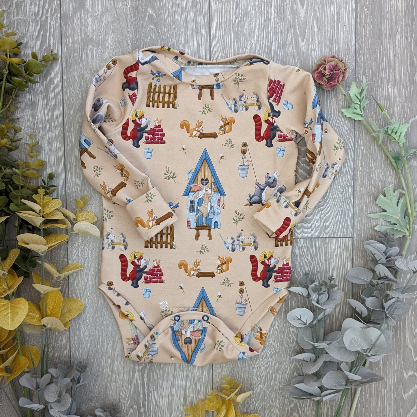 The grow baby vest - Sunshine and Raebows