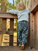 Load image into Gallery viewer, Christmas prints Vintage trousers with elastic in band
