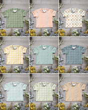 Load image into Gallery viewer, Checks and ginghams Declan tee - Sunshine and Raebows
