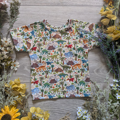 Dinoland Declan tee - Sunshine and Raebows