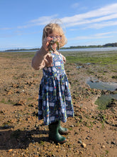Load image into Gallery viewer, Friends that dig pinafore dress - Sunshine and Raebows
