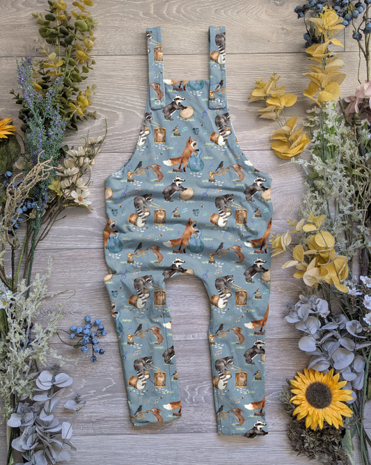 Music of the wild Edith Dungarees - long - Sunshine and Raebows