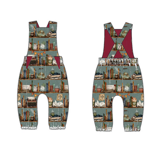 The bookshop cafe Treasure pocket romper
