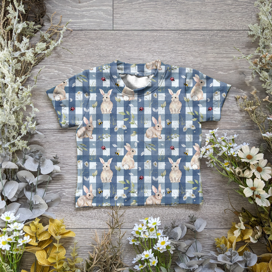 O' little bunny Declan tee - Sunshine and Raebows