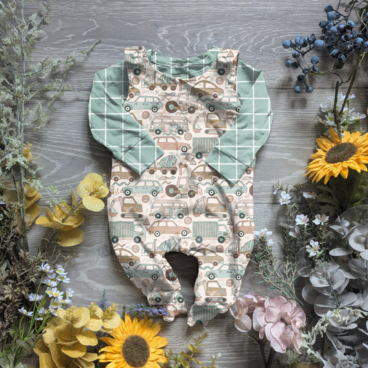 Traffic jam charlie romper - Sunshine and Raebows