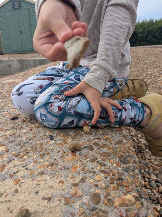 Beach days Ellie leggings (elasticated) - Sunshine and Raebows