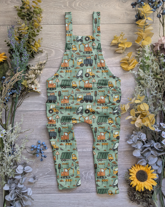 Dig and drive Edith Dungarees - long - Sunshine and Raebows