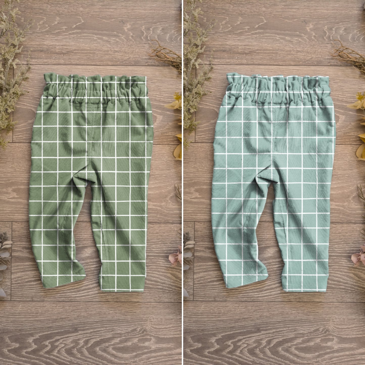 Checks Paper bag trousers