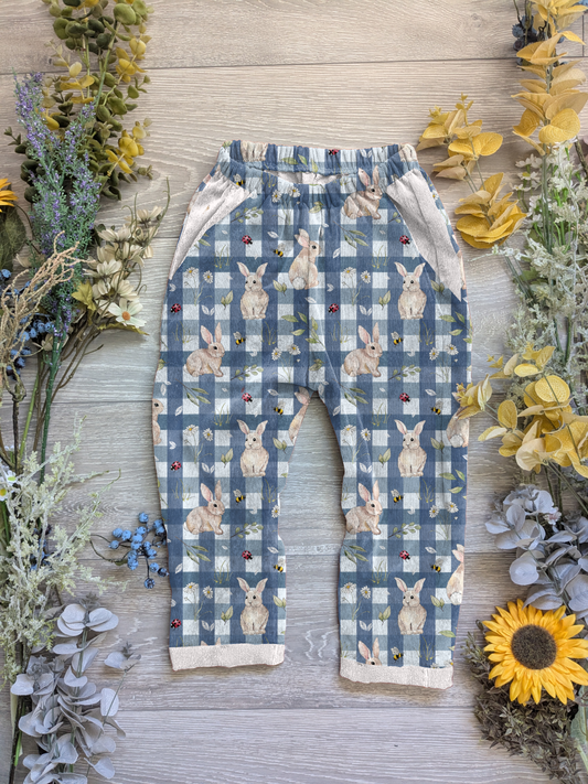O'little bunny Vintage trousers with elastic in band - Sunshine and Raebows