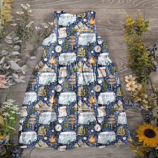 Autumn pinafore dress - Sunshine and Raebows