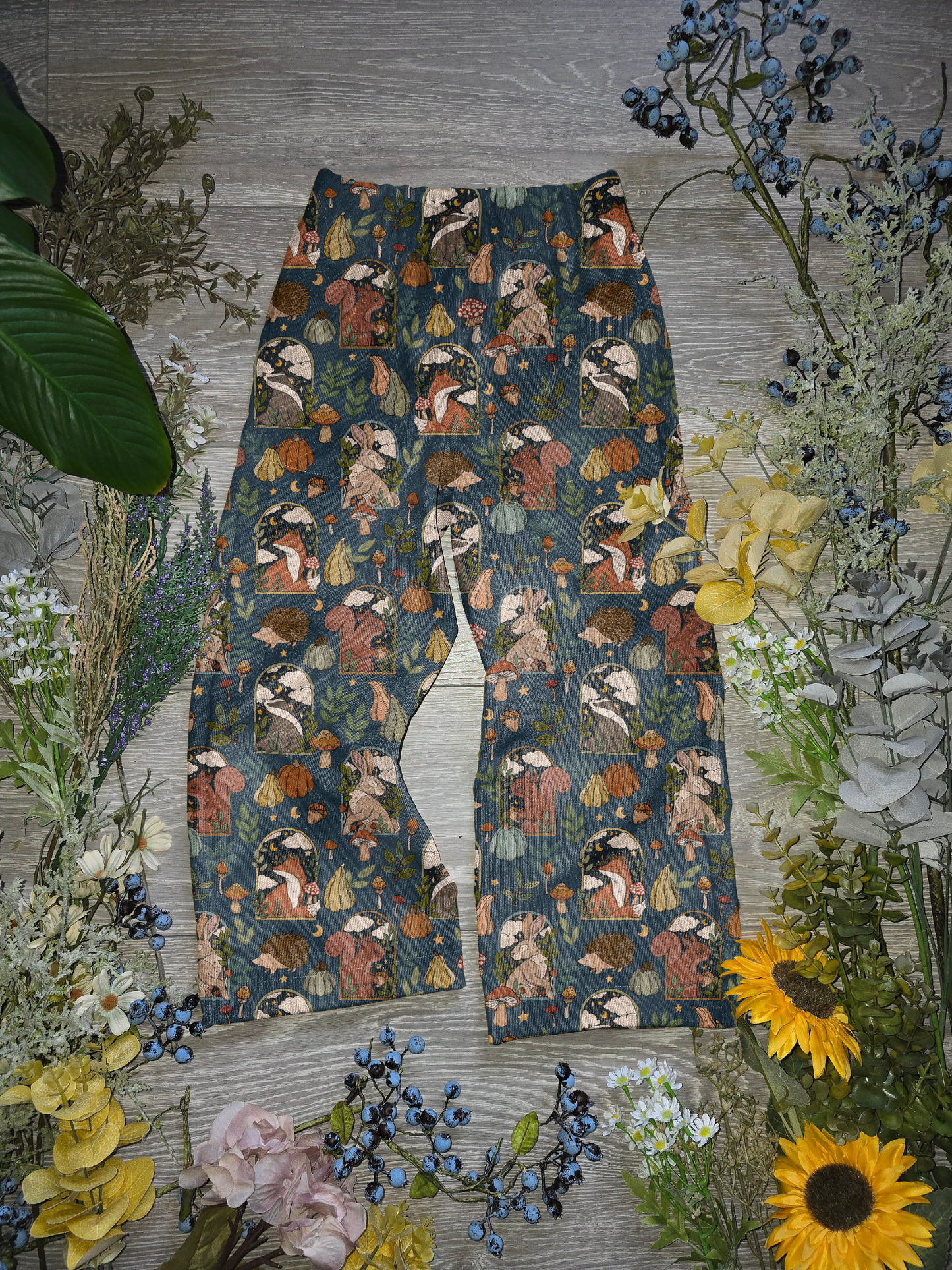 Autumn blue Audrey trouser. - Sunshine and Raebows