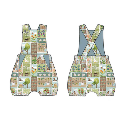 A day at the allotment Treasure pocket romper