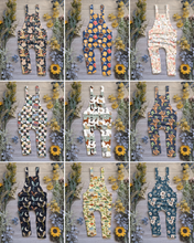 Load image into Gallery viewer, A little bit of everyday prints Edith Dungarees - long
